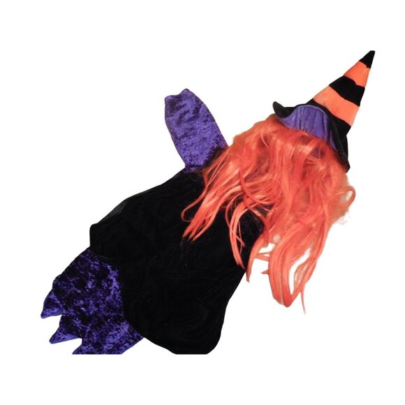 Toddler Witch Costume Chrisha Playful Plush Purple & Orange Halloween Outfit Age - Picture 4 of 9